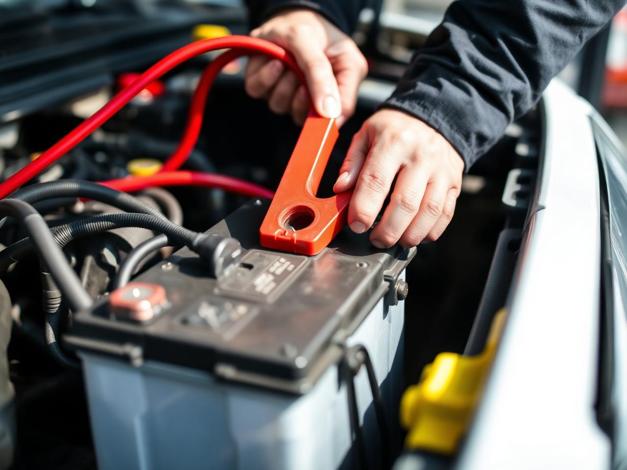 Professional battery jump start service